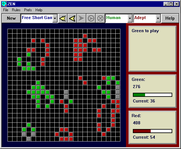 Typical game in progress